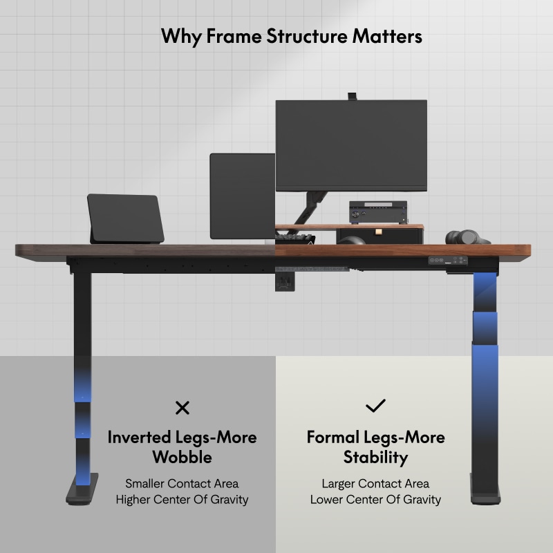 Premium 4-Leg Standing Desk E7 Plus Max|FlexiSpot Height
